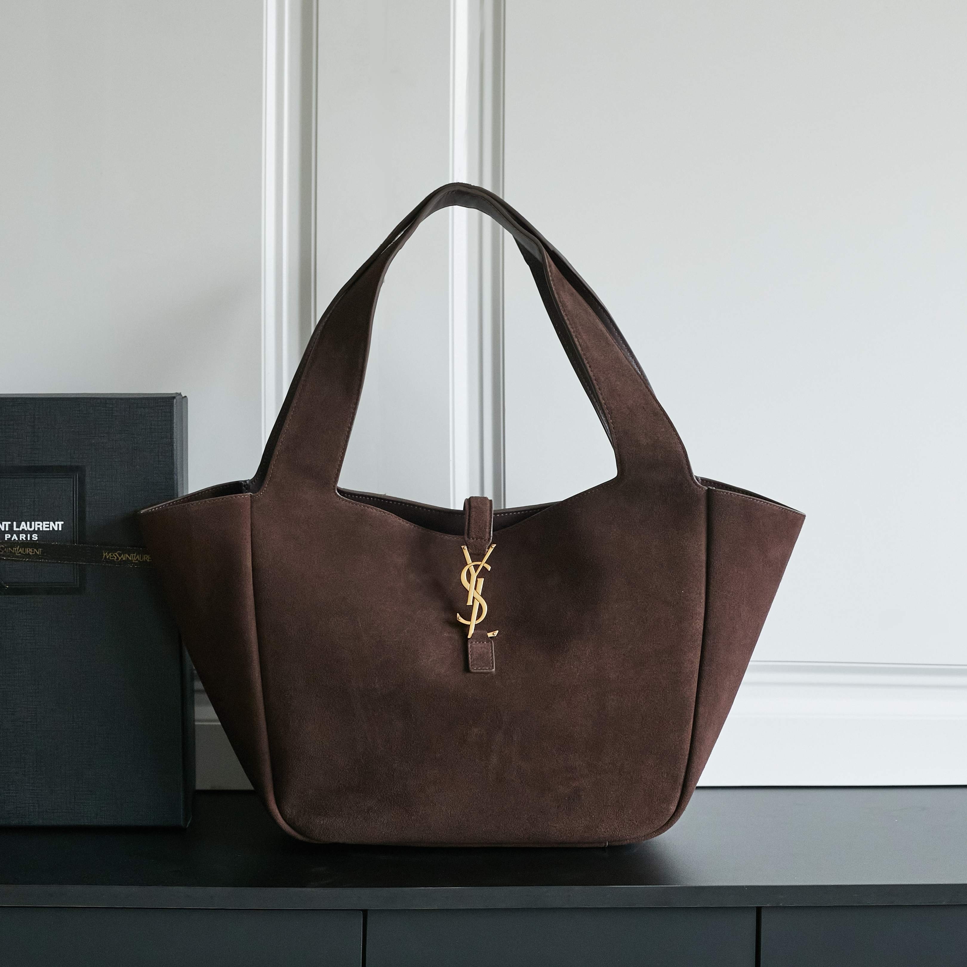YSl Le 5 A 7 Bea suede tote bag