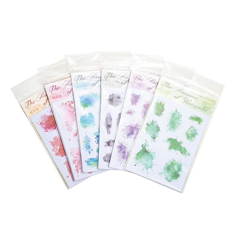 1177 PET Sticker Pack Watercolour Romance Collection