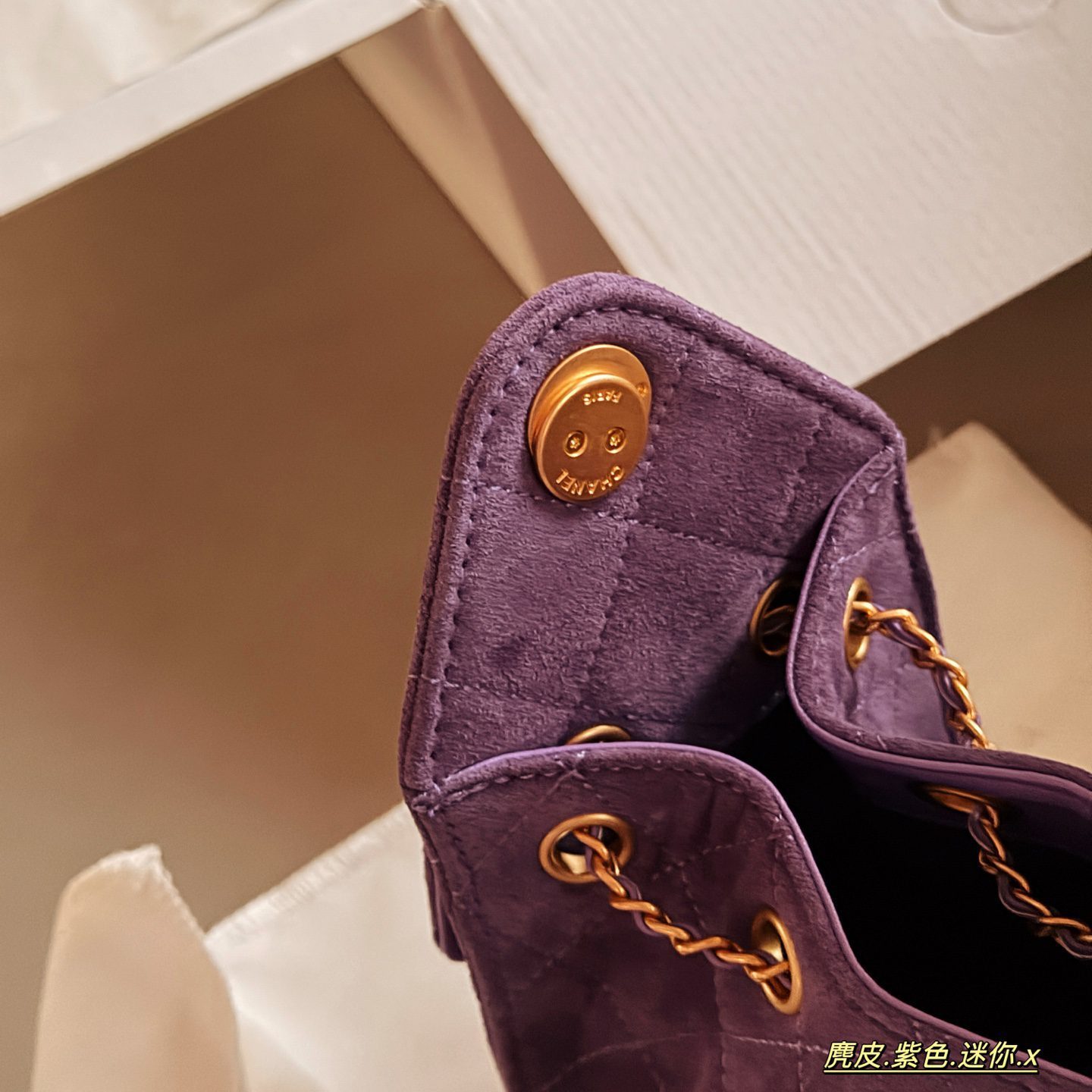 CHANEL 25 BURGUNDY 22CM*15CM