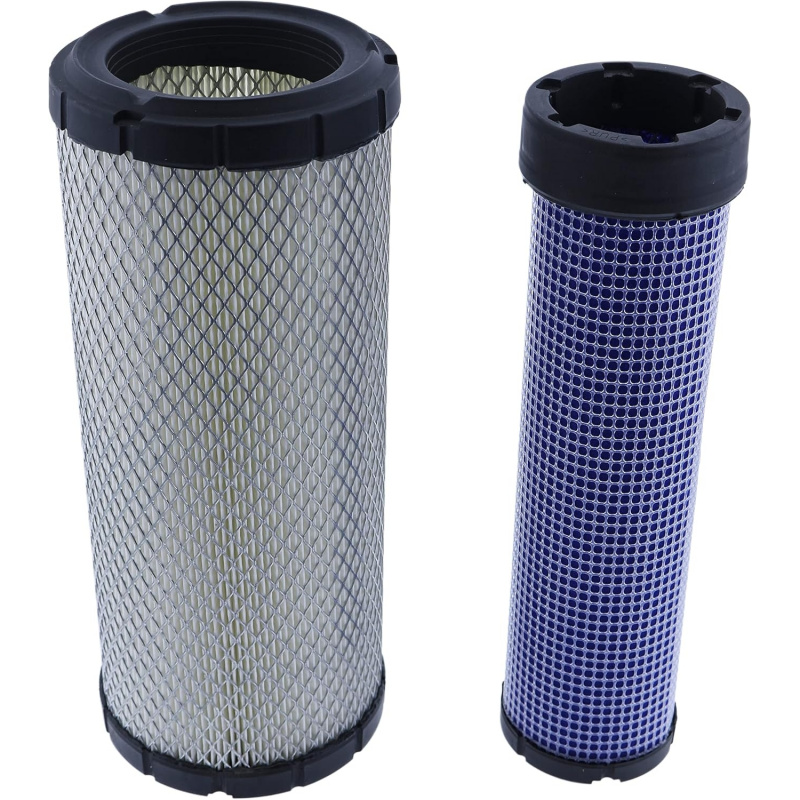 Air Filter Set RE68048 RE68049 Compatible with John Deere Tractor 3120 3203 3320 3520 3720 4105 3720 5103 5105 5200 5300 Excavator 75C 80C 60D
