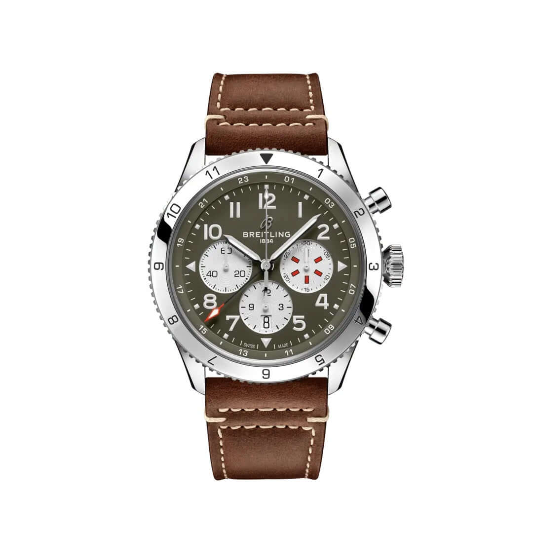 Breitling Super AVI B04 Chronograph GMT 46 Curtiss Warhawk AB04452A1L1X1【1:1 Replica】