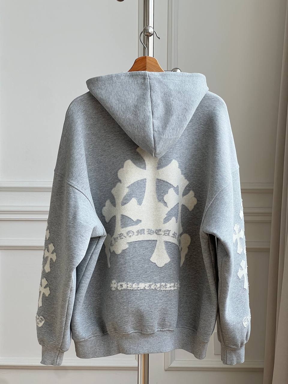 Chrome Hearts Cross Patch Embroidered Hoodie