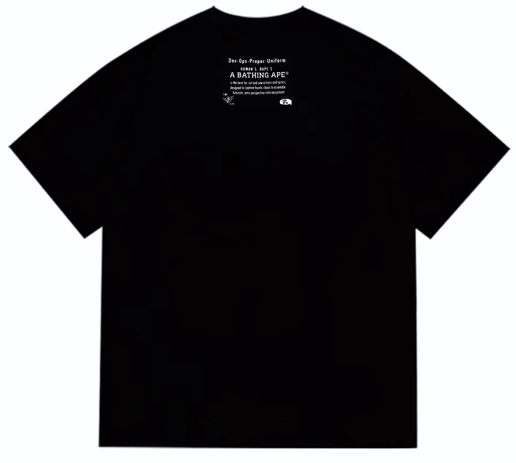 Tiger camo ape man head print t shirt