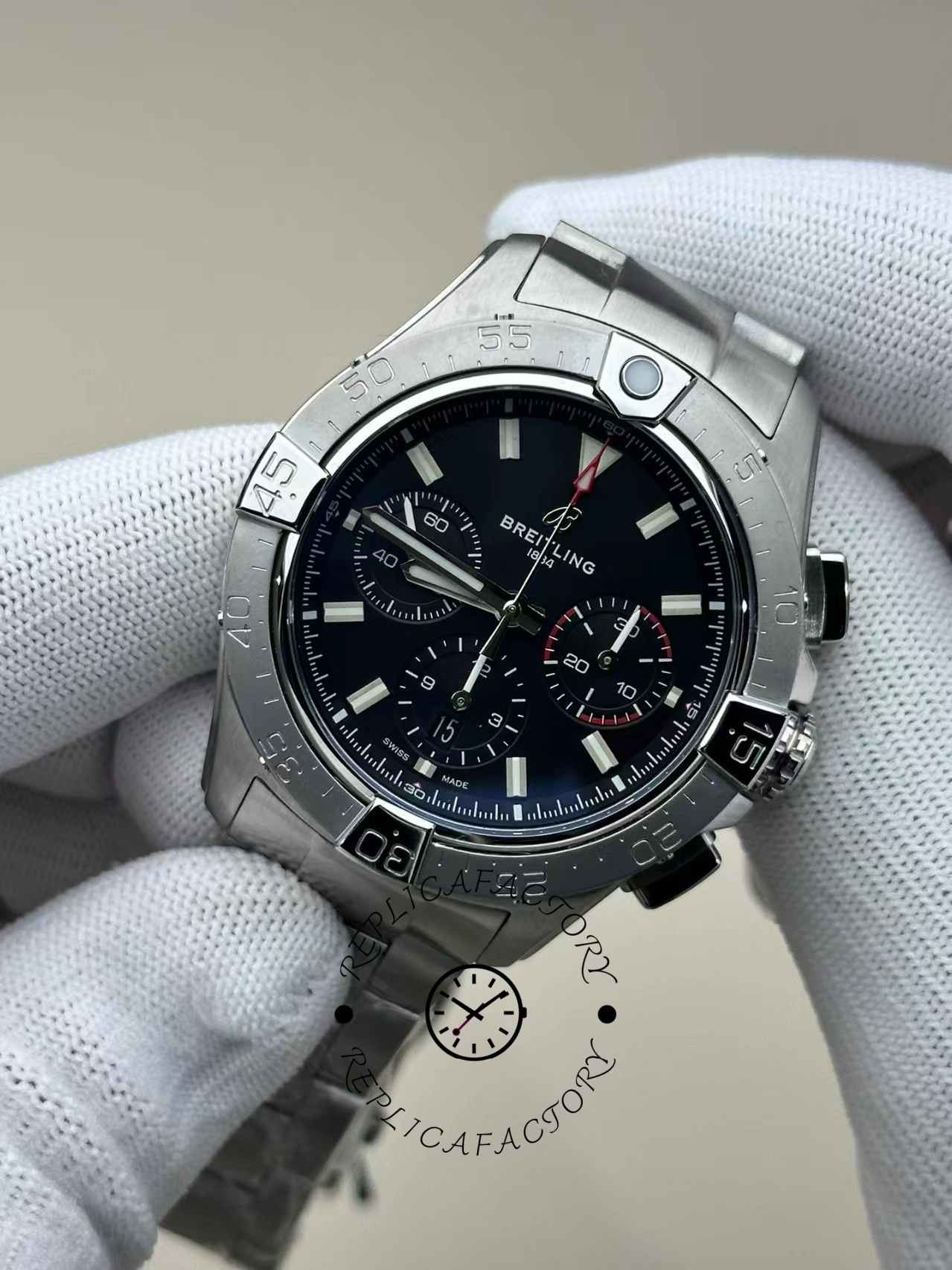 Breitling Avenger B01 Chronograph 44 Steel Men's Luxury Watch AB0147101B1A1 Replica