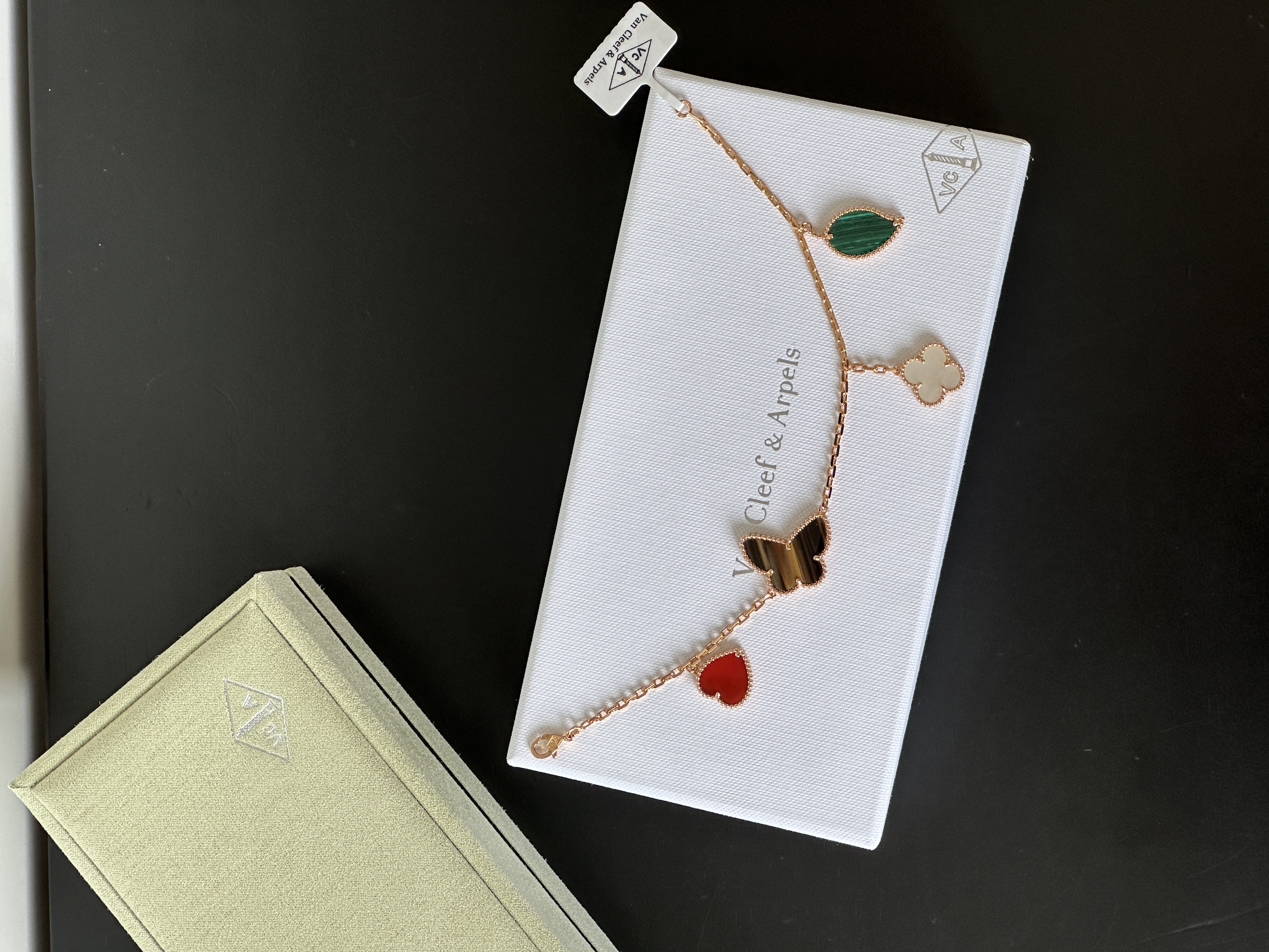 Van Cleef & Arpels Lucky Alhambra Rose Gold Multi-motif Bracelet