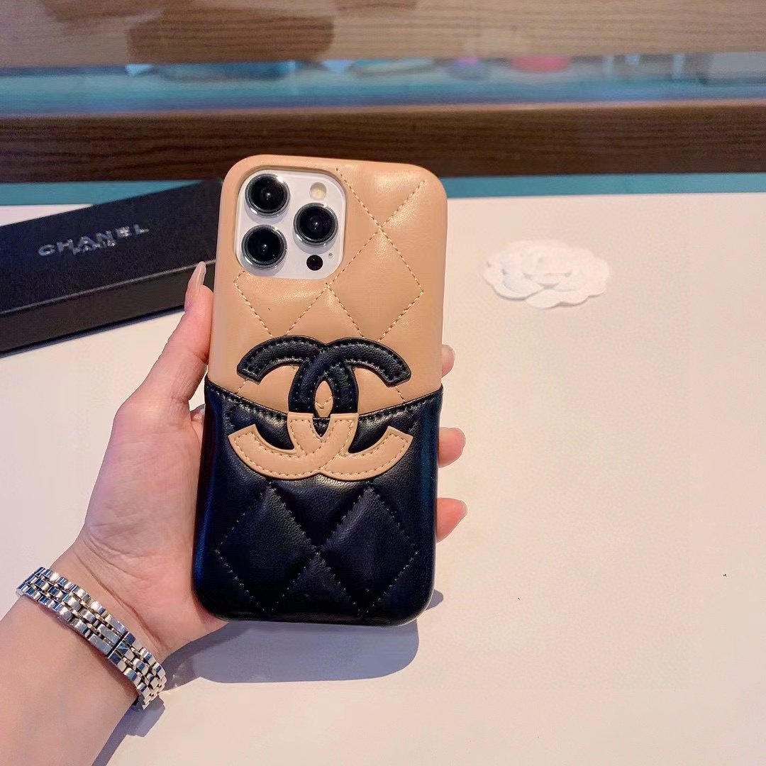 Chanel Two-Tone Logo Phone Case