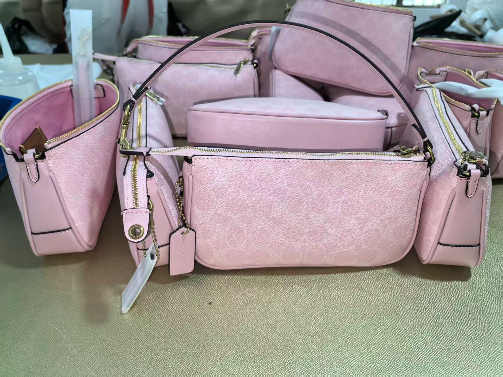 Women Handbag CCD38 CCC42 PLAZA BAG IN SIGNATURE CANVAS Wristlet