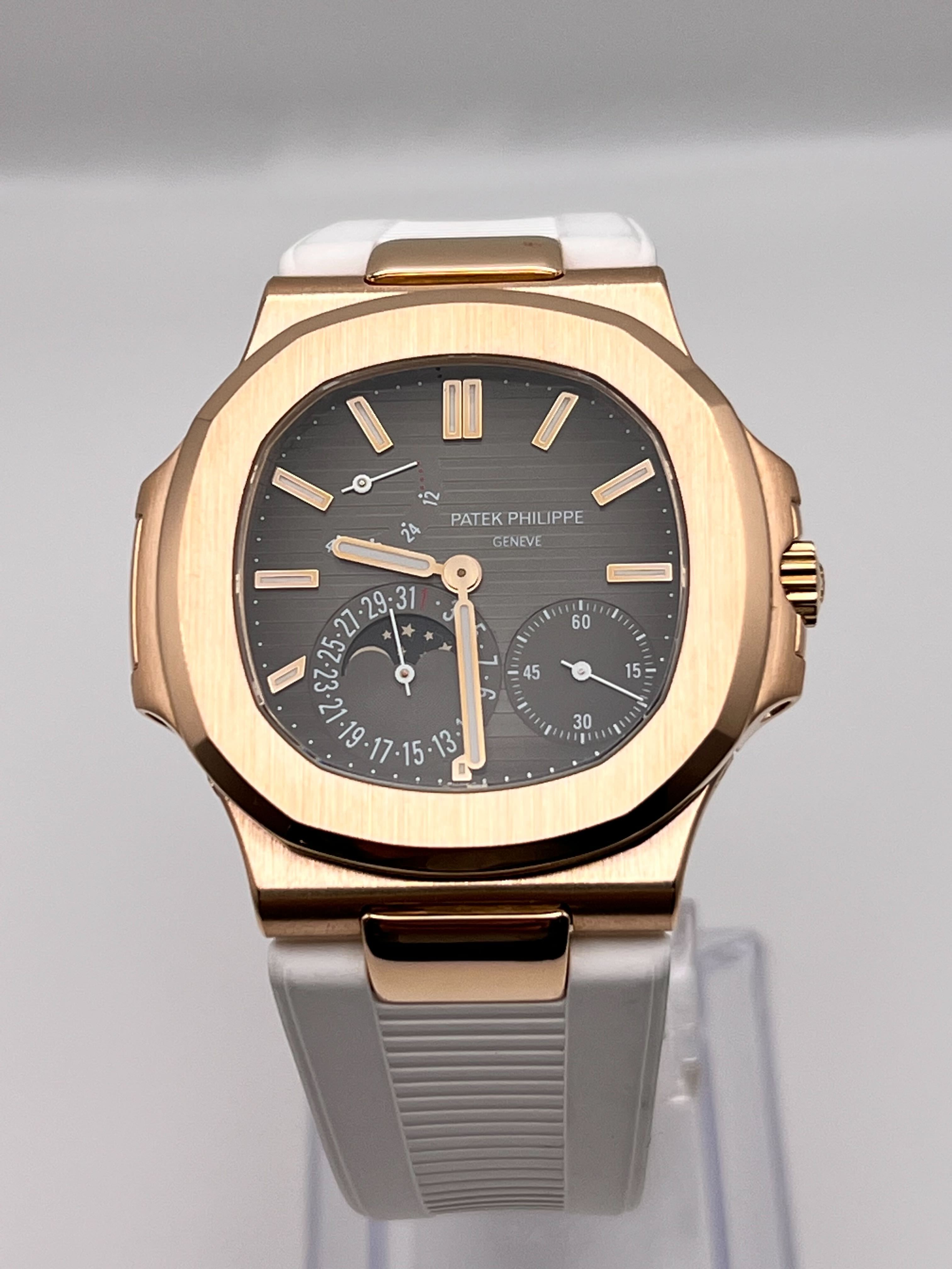 Patek Philippe Nautilus Moon Phase Rose Gold 5712R-001【1:1 Replica】