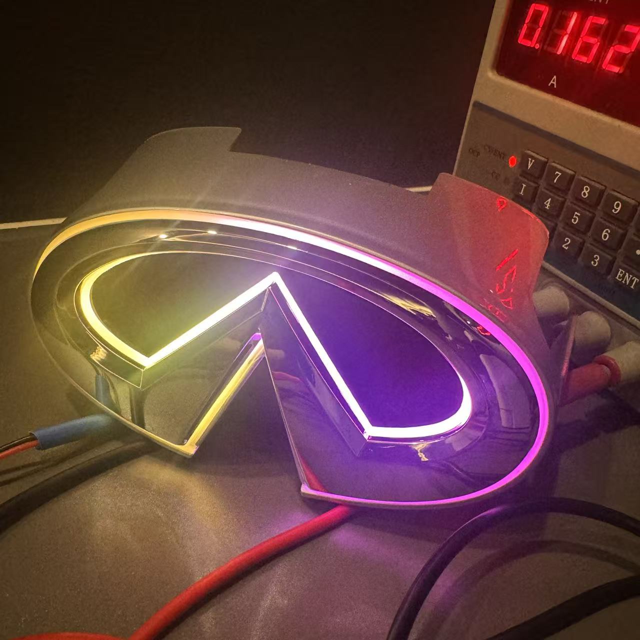 Infiniti G37/G25 Sedan RGB Style Flow Series LED Emblem Light Chrome