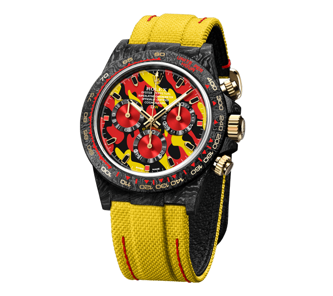 ROLEX Diw Daytona military yellow 40mm oyster black【1:1 Replica】