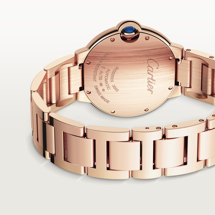 Ballon Bleu de Cartier watch, 36 mm, mechanical movement with automatic winding. Rose gold【1:1 Replica】