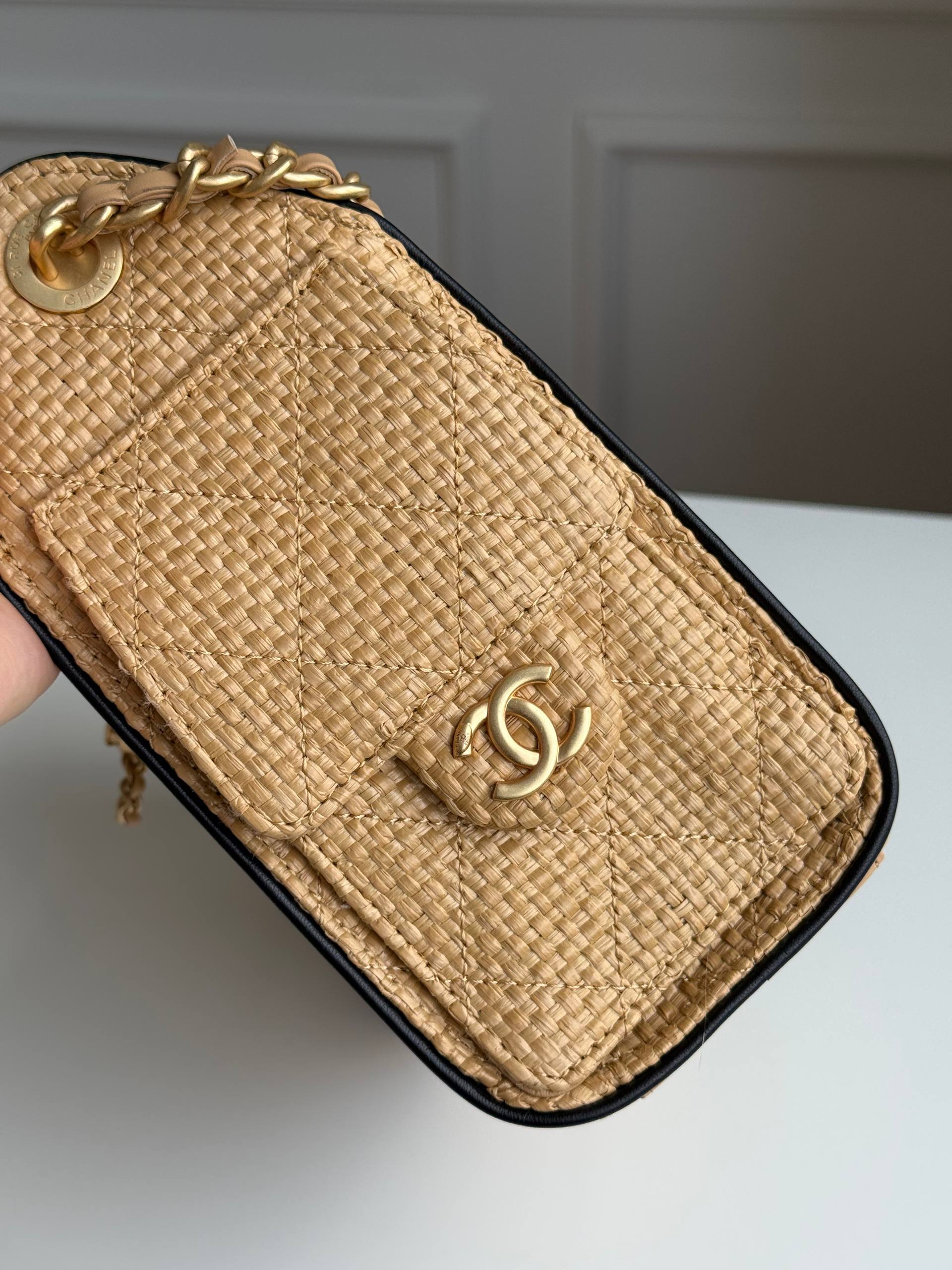Chanel Mini 25 Hobo Bag in Raffia