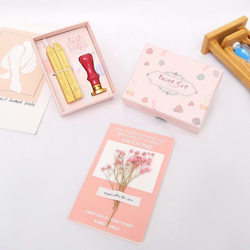 5015 Fire Lacquer Wax Stamp Set Macaron Handbook Stamps