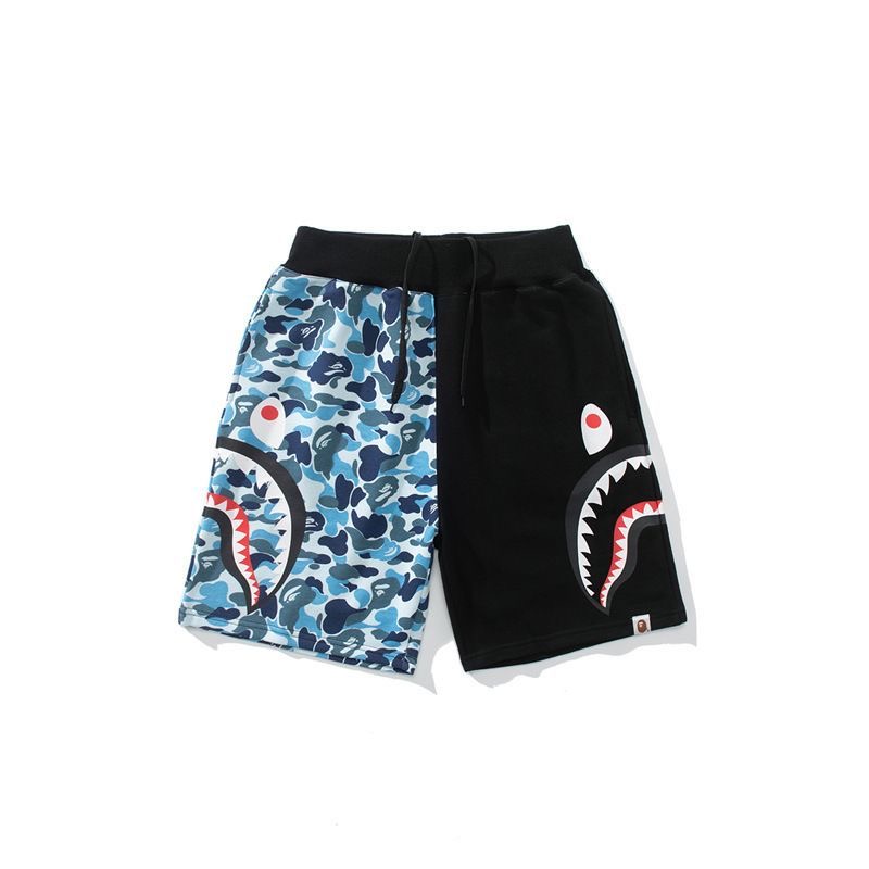 Summer cotton shark face camo short
