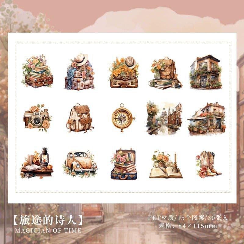 1021 Italian bird prt sticker pack time magician