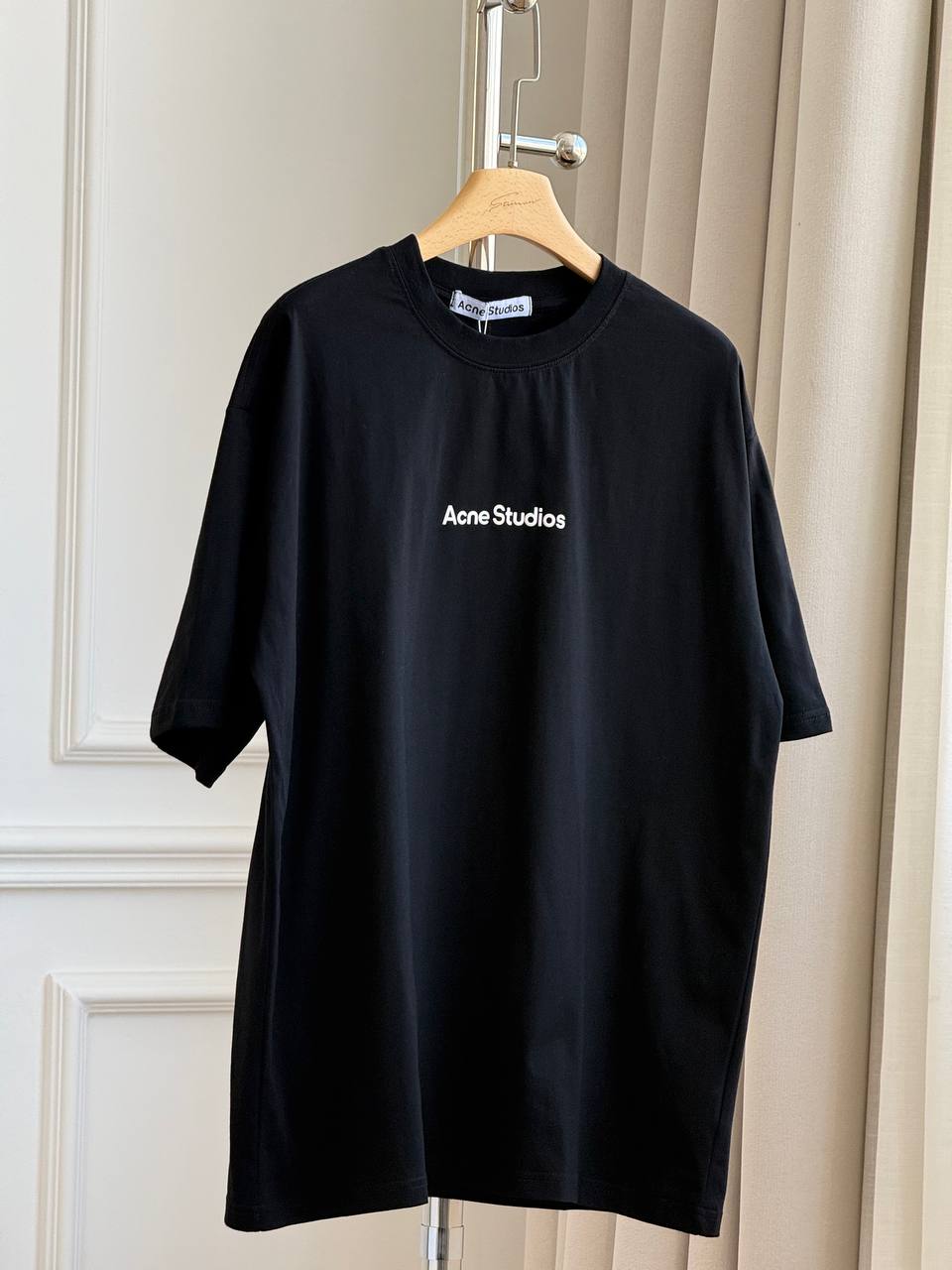 Acne Studios Logo Print Crew Neck T-Shirt