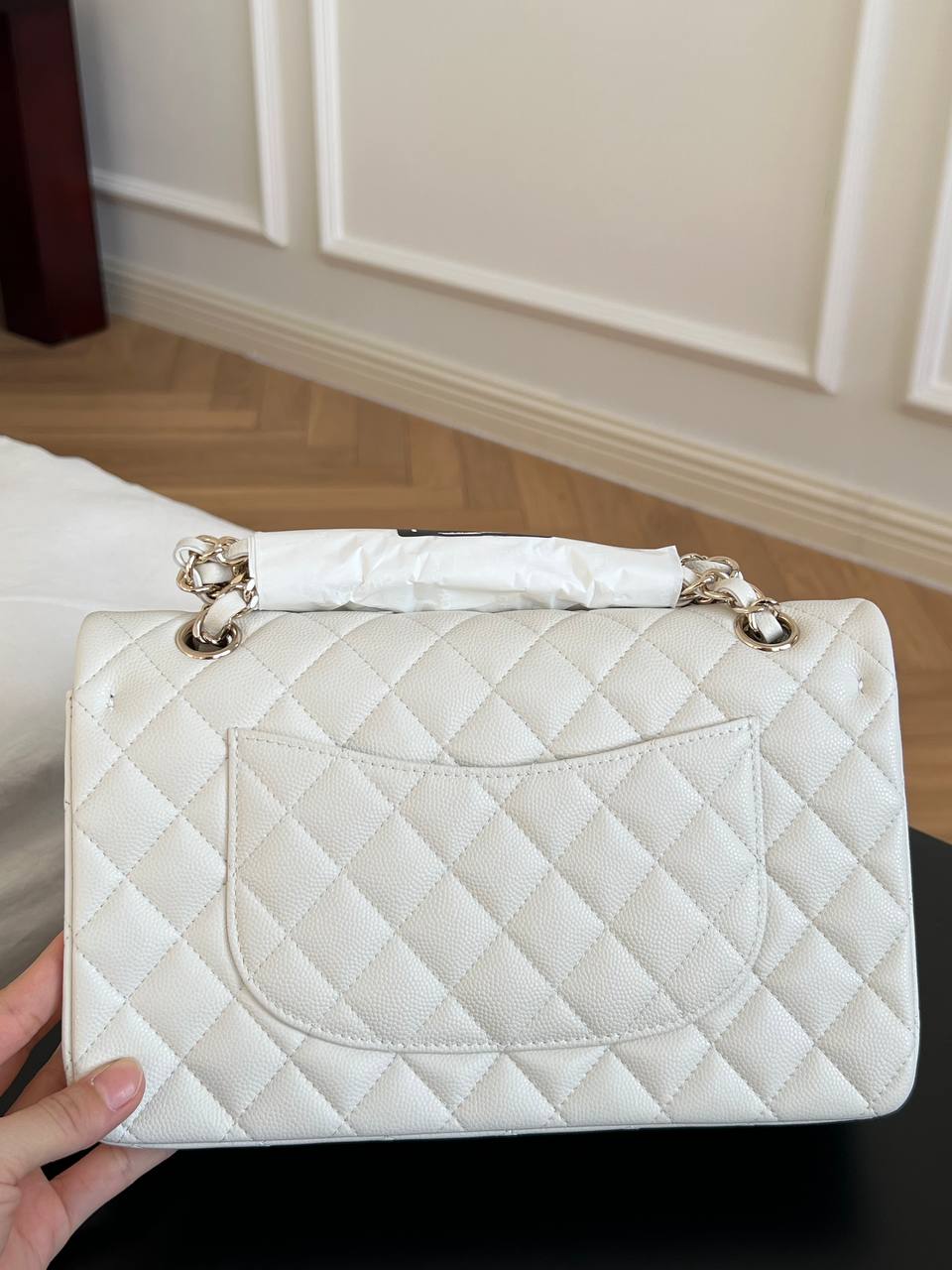 CHANEL Classic Flap Medium/Small Caviar Leather Bag
