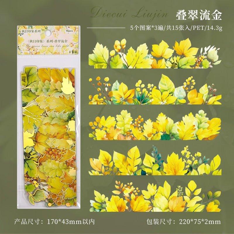 1175 Stamping Stickers Autumn Impression Series