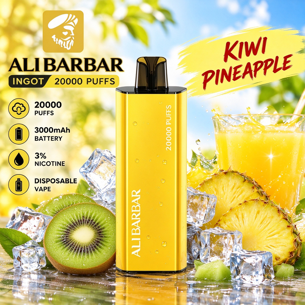 ALIBARBAR 20,000 Puffs Disposable Vape – 16 Flavours