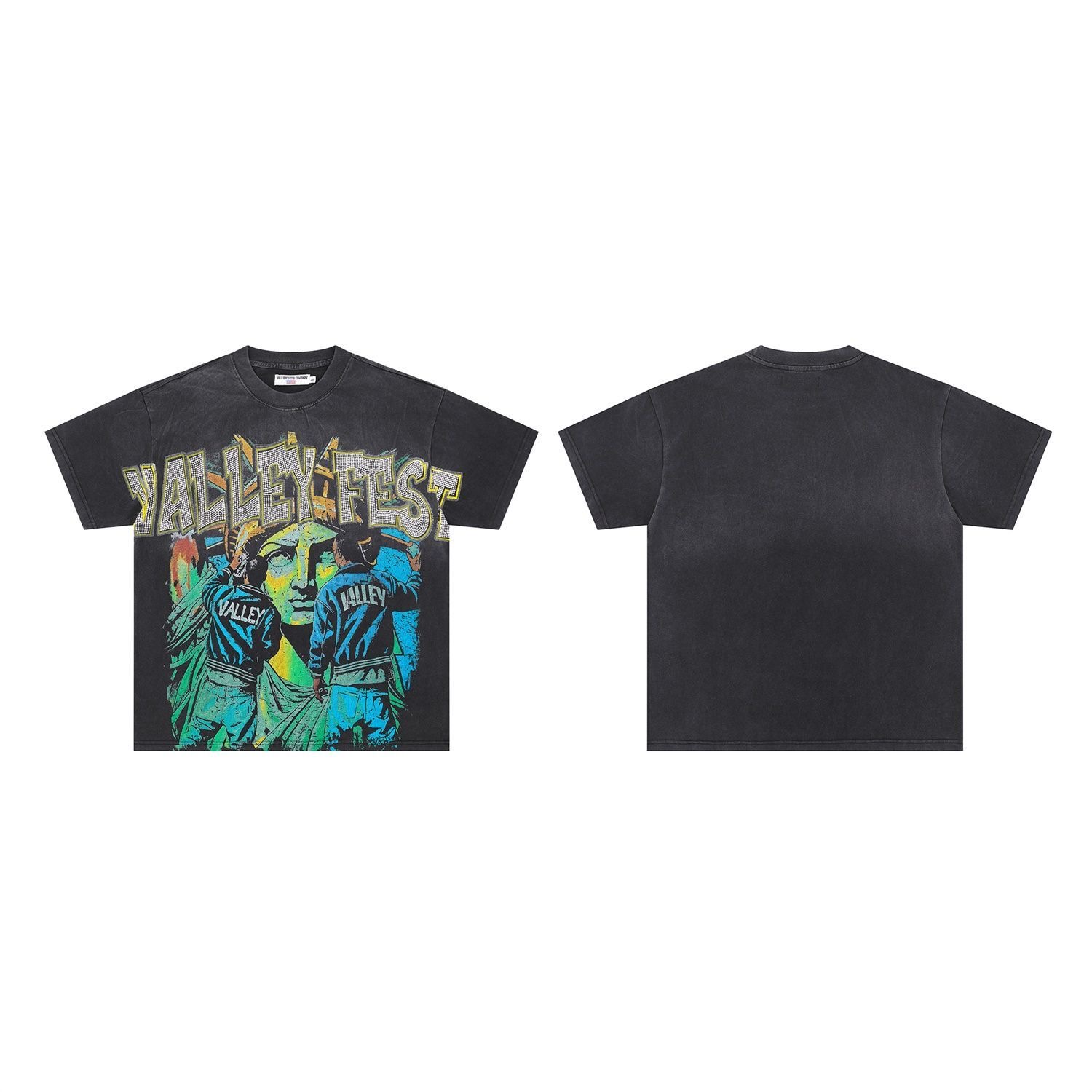 Vale Forever Diamond Logo Statue of Liberty Tee Black