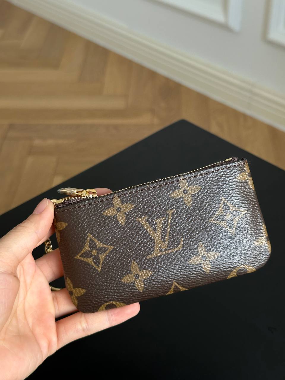 Louis Vuitton Monogram Canvas Zip Key Pouch Coin Purse