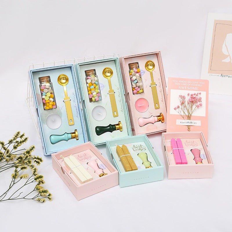 5015 Fire Lacquer Wax Stamp Set Macaron Handbook Stamps