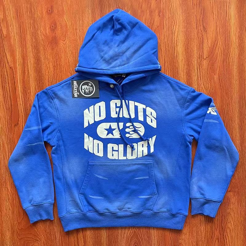 HS White Logo Blue Color Hoodie, Pants, Set