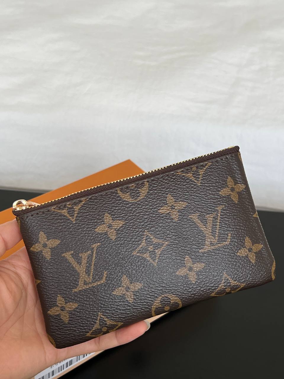Louis Vuitton Classic Monogram Coated Canvas Zipper Coin & Card Pouch