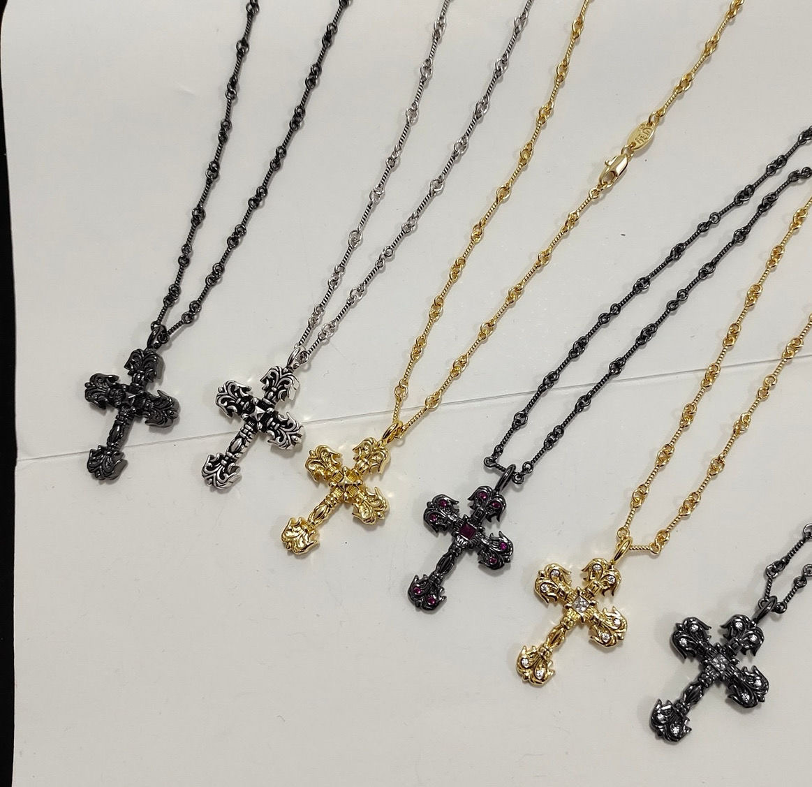 flame cross necklace