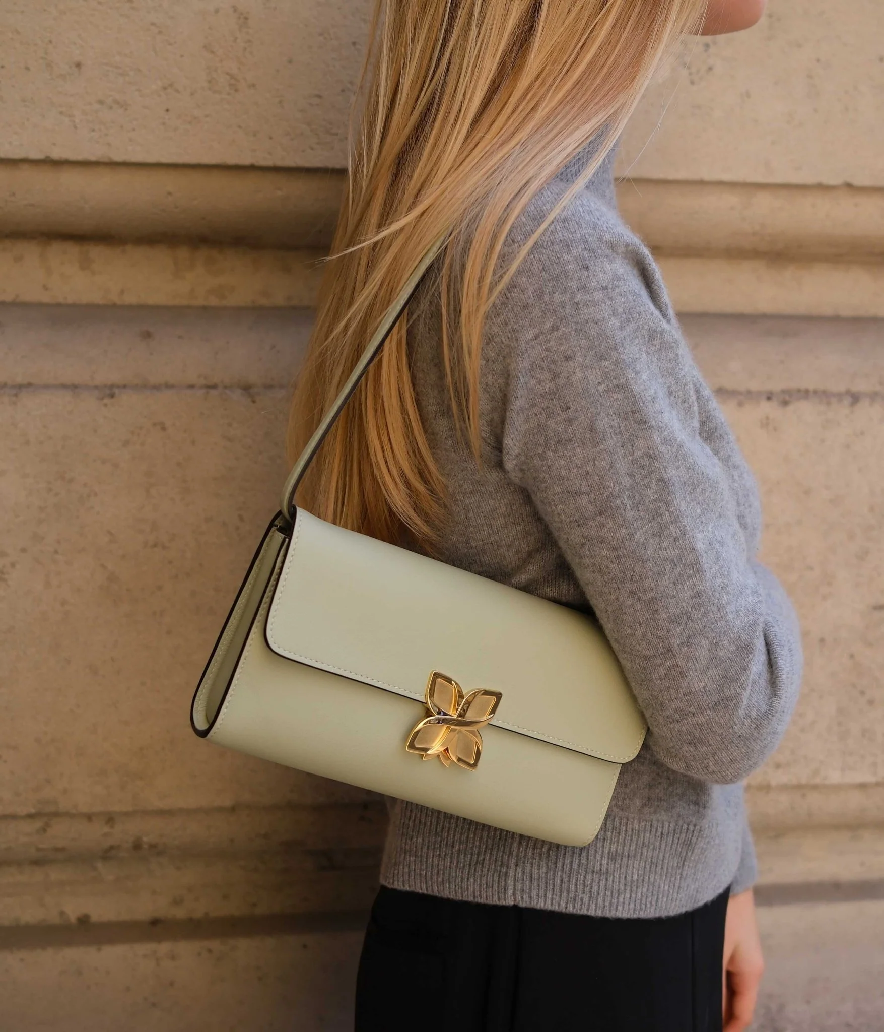 Hortensia Clutch | Vert d'Eau