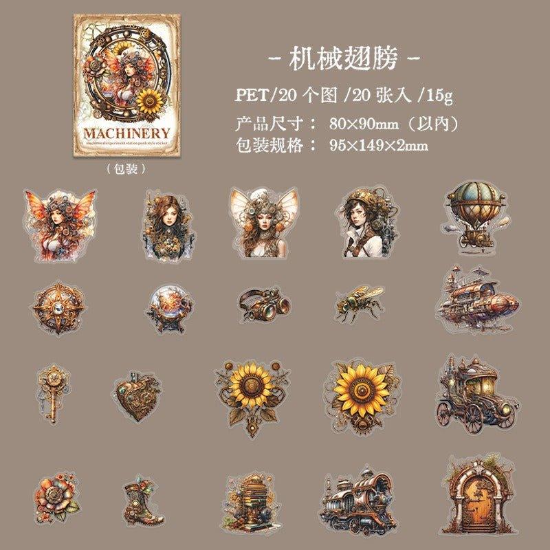 1029  Mechanical Experiment Station Series Stickers