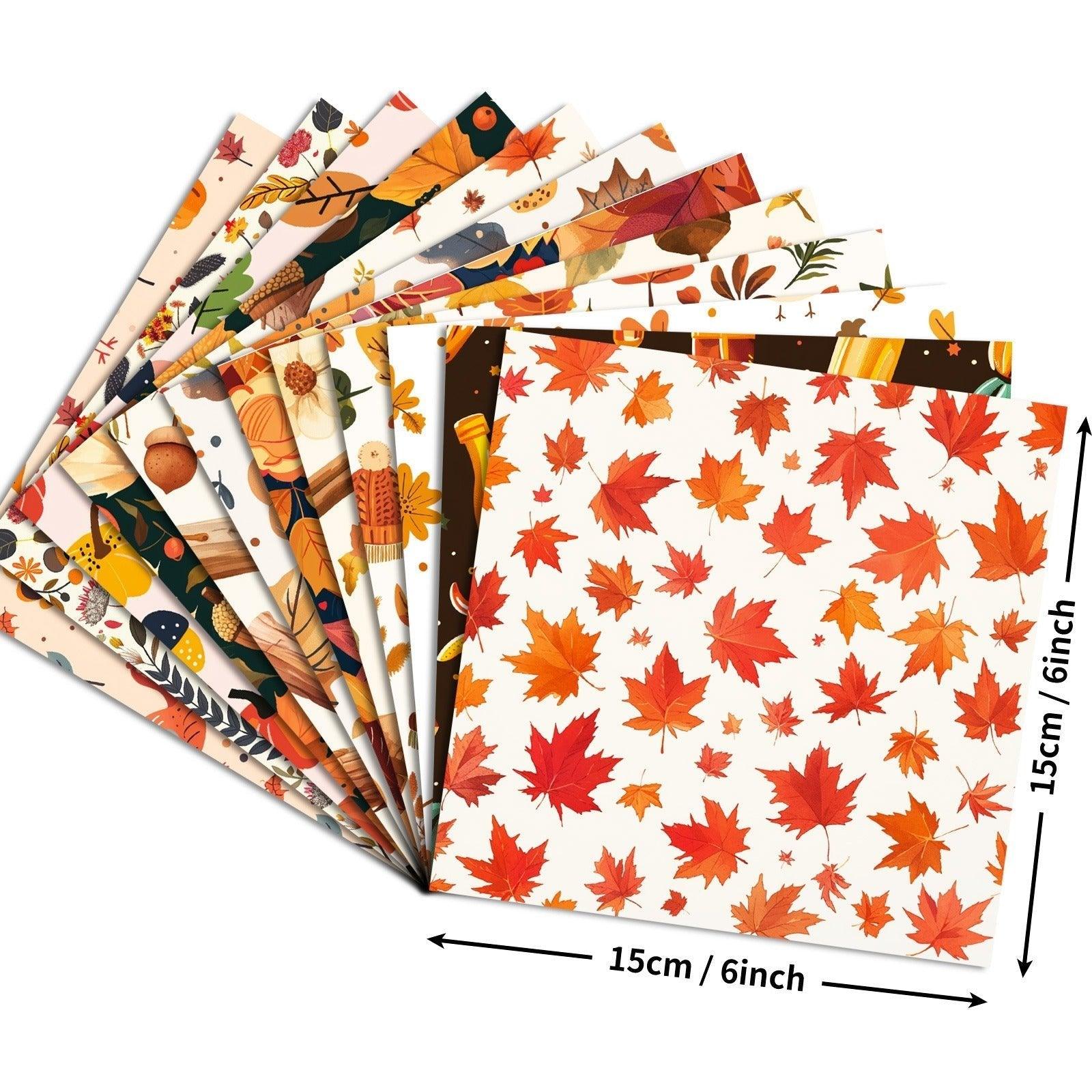 2108 12pcs/pack Thanksgiving party DIY handbook base material paper