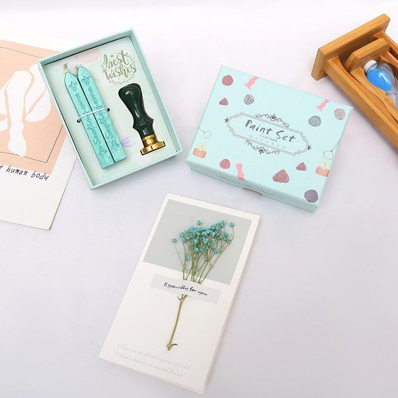 5015 Fire Lacquer Wax Stamp Set Macaron Handbook Stamps