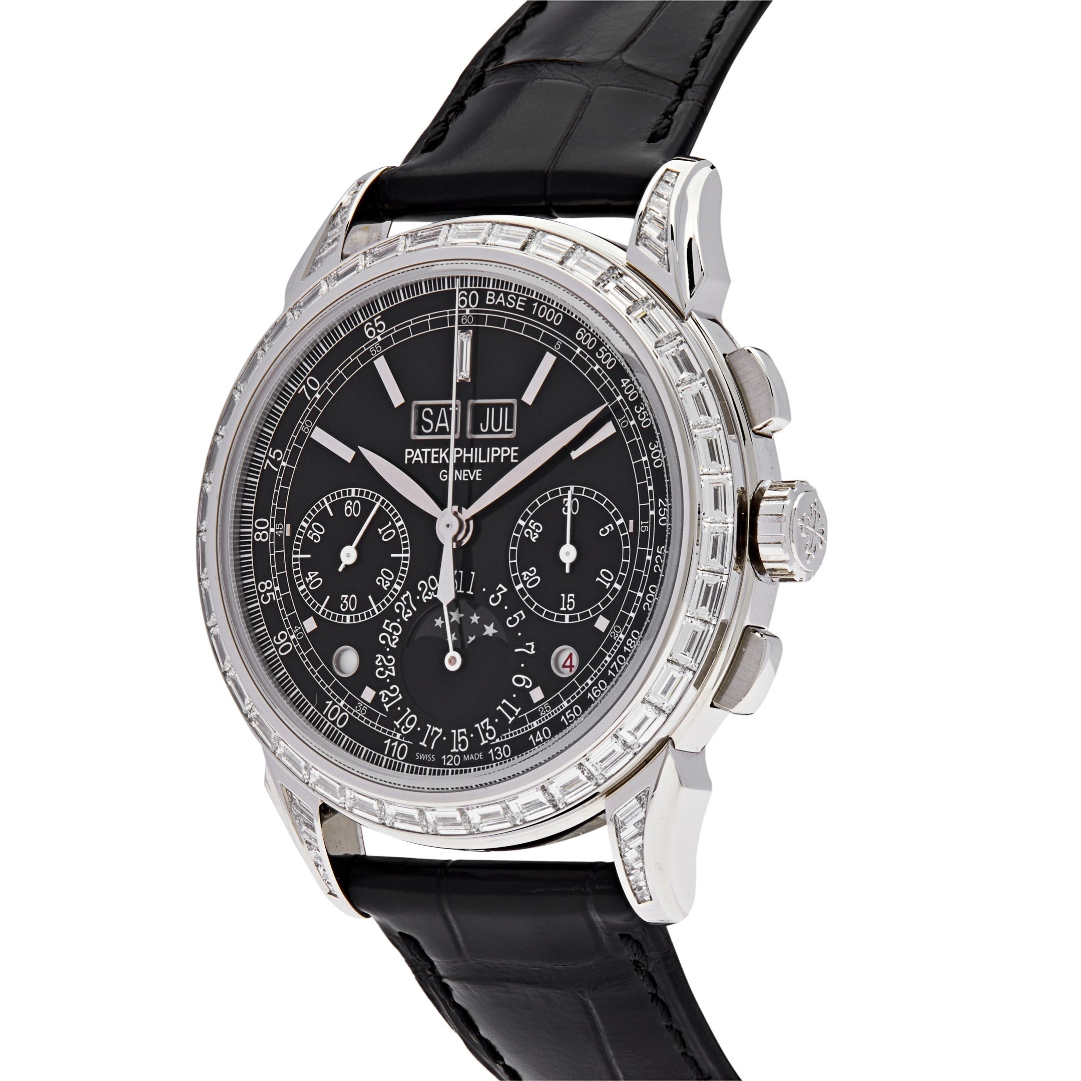 Patek Philippe Perpetual Calendar Grand Complications Platinum Black Dial 5271P-001【1:1 Replica】