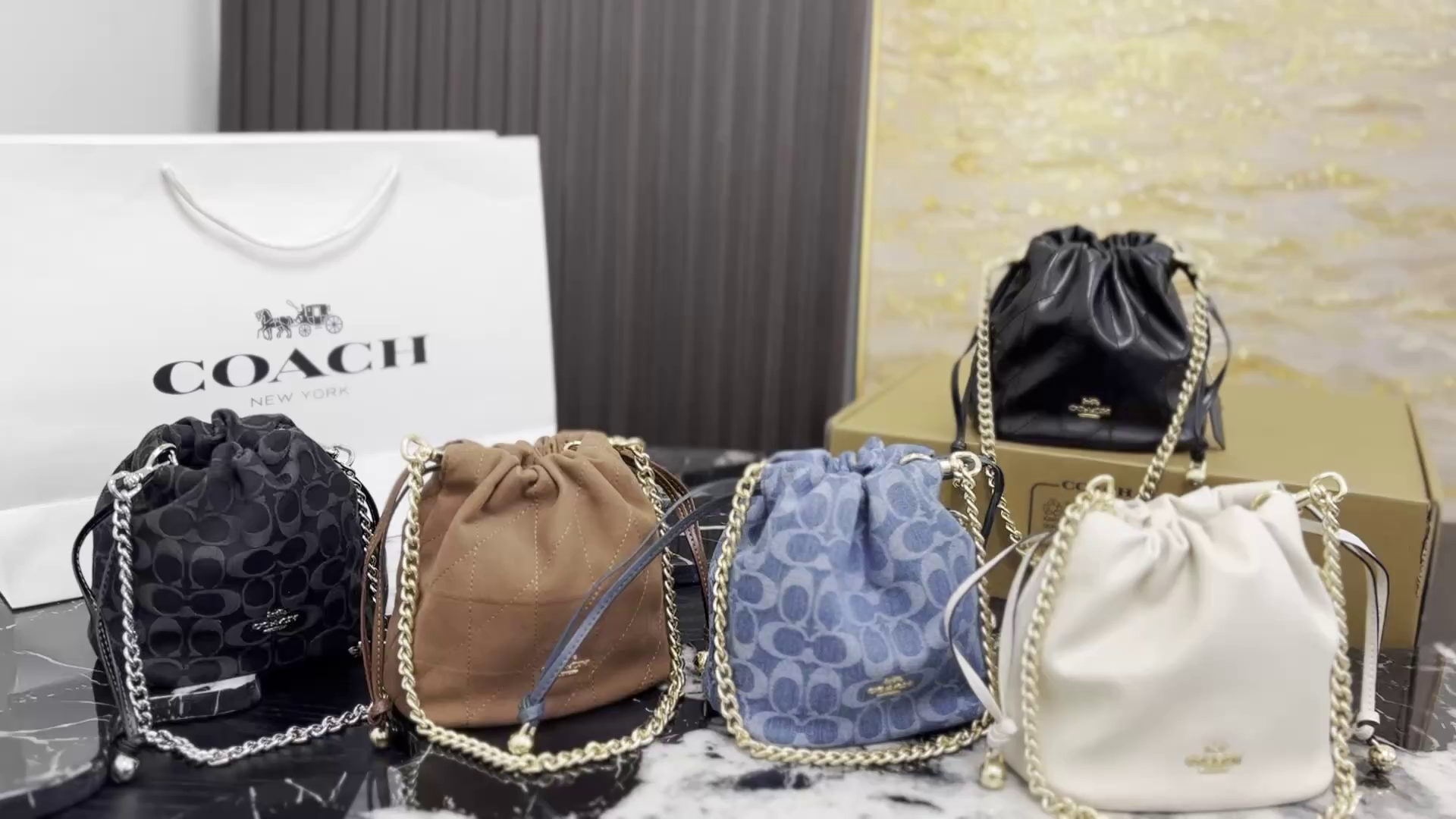 Coach's Faye Mini Drawstring Bag