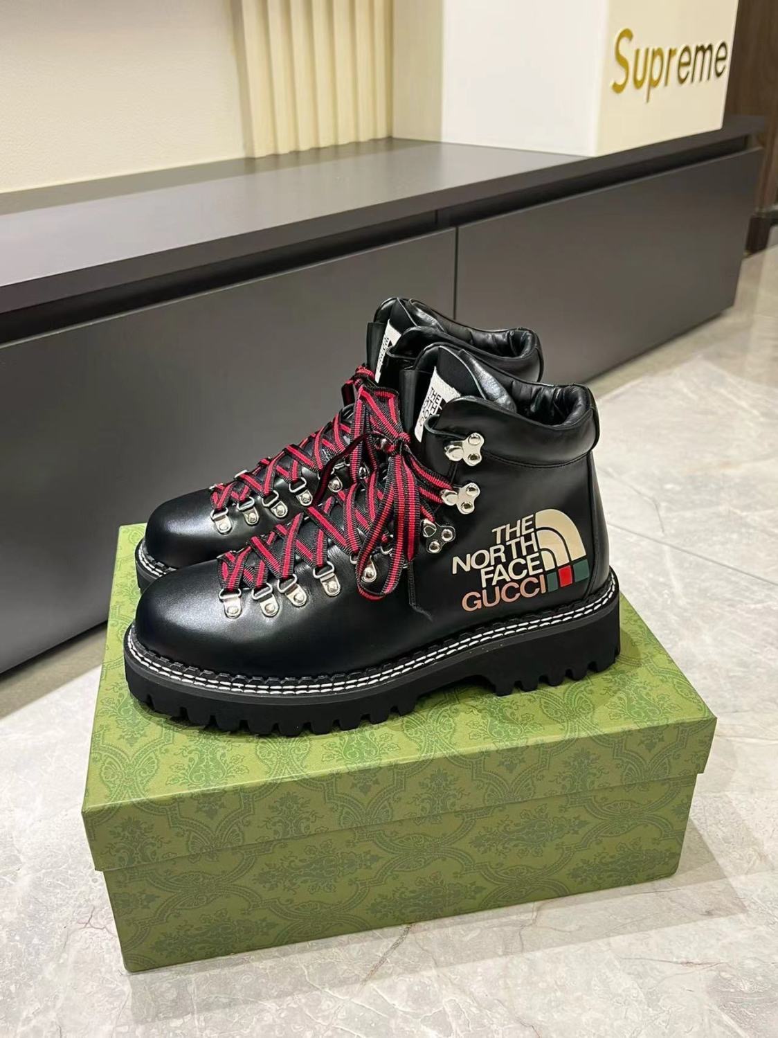 Gucci & the North Face Boost Black Color