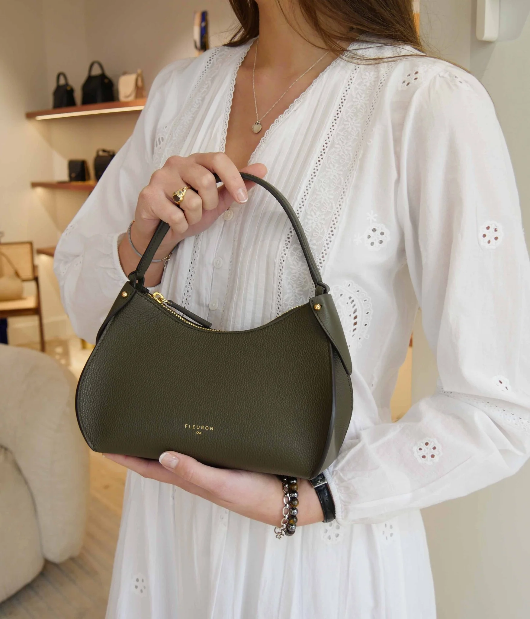 Mini Pivoine | Vert Olive