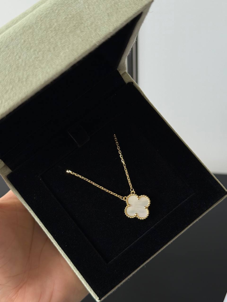 Van Cleef & Arpels Vintage Alhambra White Mother-of-Pearl Pendant Necklace