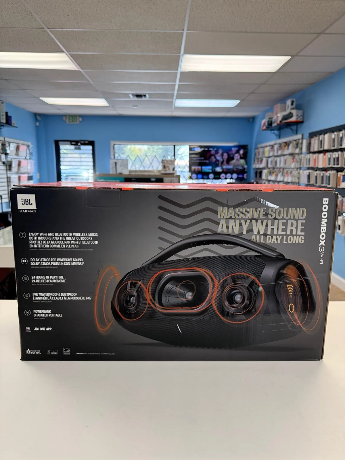 JBL Boombox 3 WiFi Dolby Atmos speaker New DP7KL