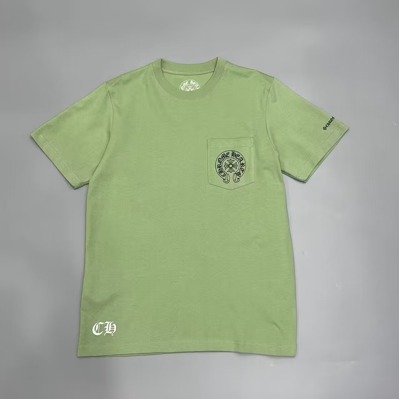 1:1 Best Quality Chrome Hearts Classic Logo Tee Olive