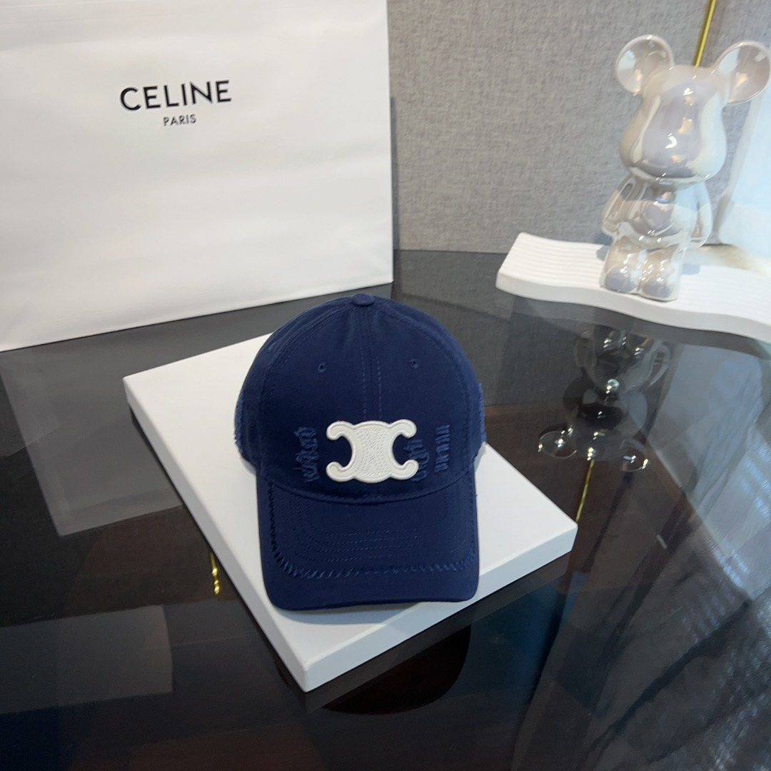 Ceiline Vintage Ripped Baseball Cap  Sunhat