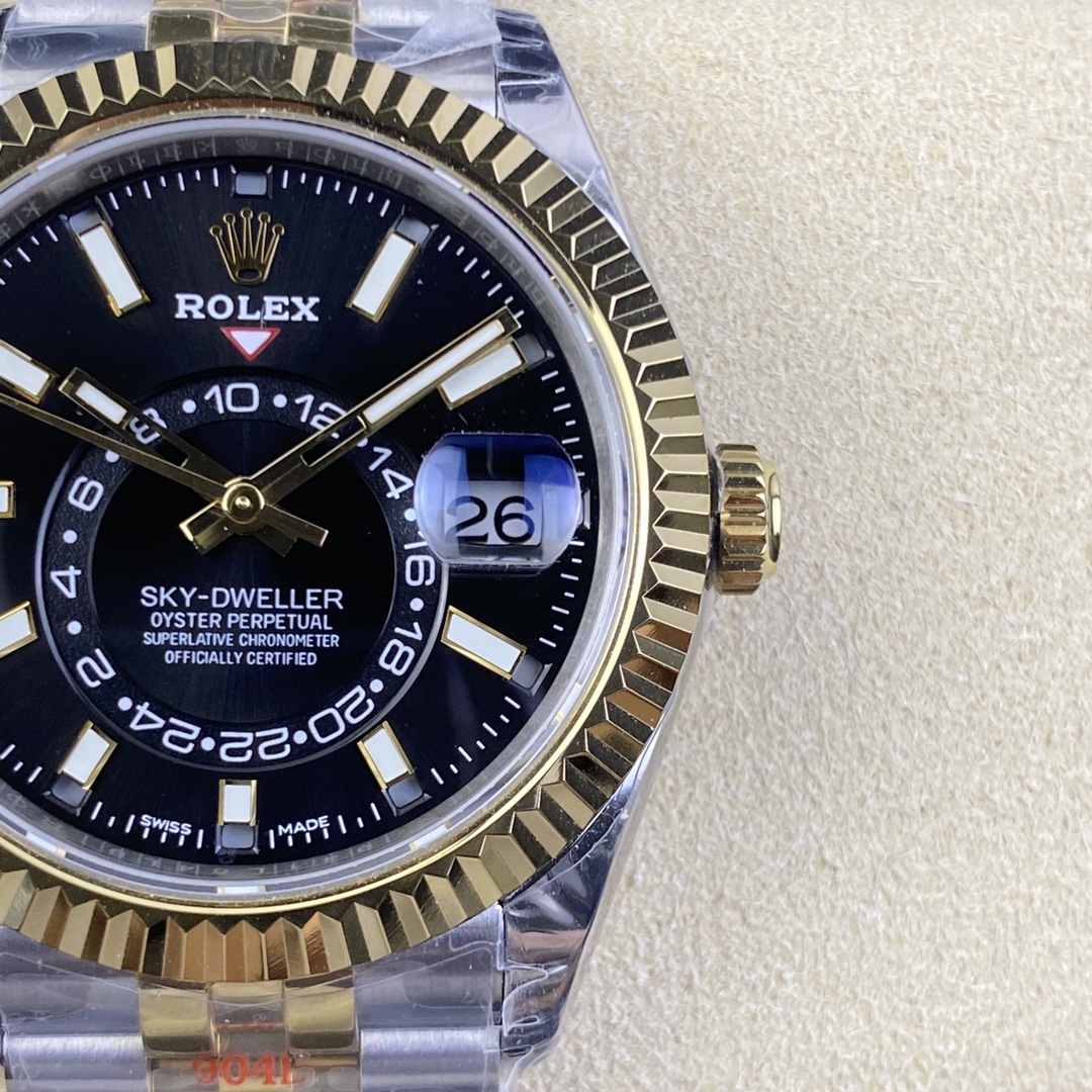 Rolex Sky Dweller 42 Oystersteel and Yellow Gold M336933 0004 Men's Watch