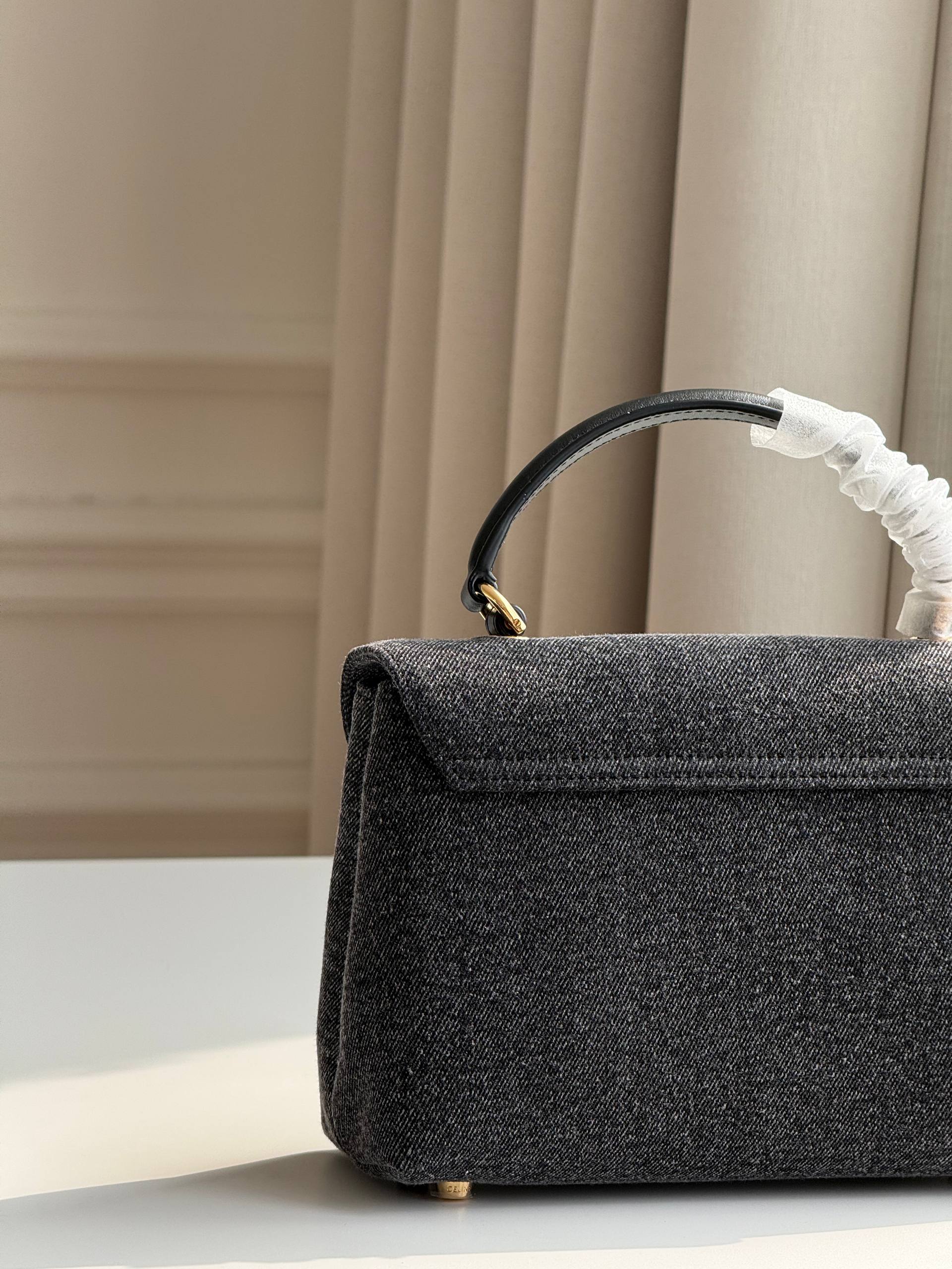 CELINE TEEN NINO BAG IN DENIM  TRIOMPHE HARDWARE