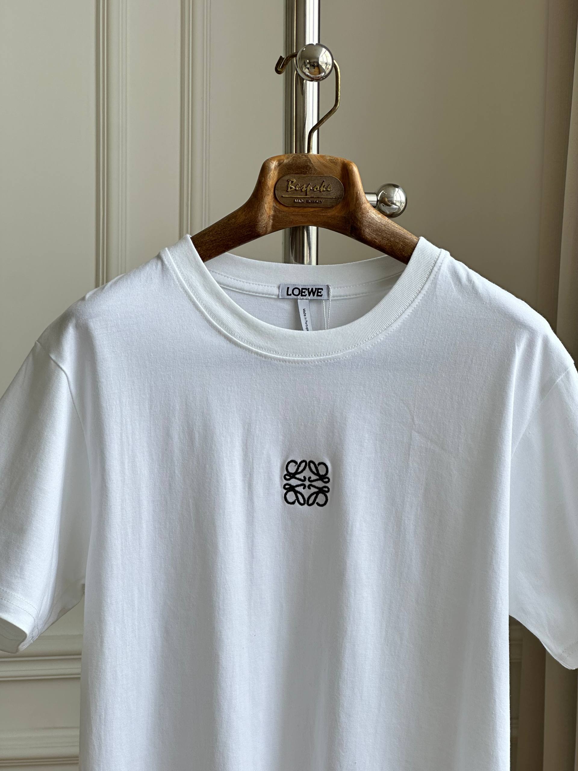 LOEWE Anagram Embroidered Basic Short-sleeve T-shirt