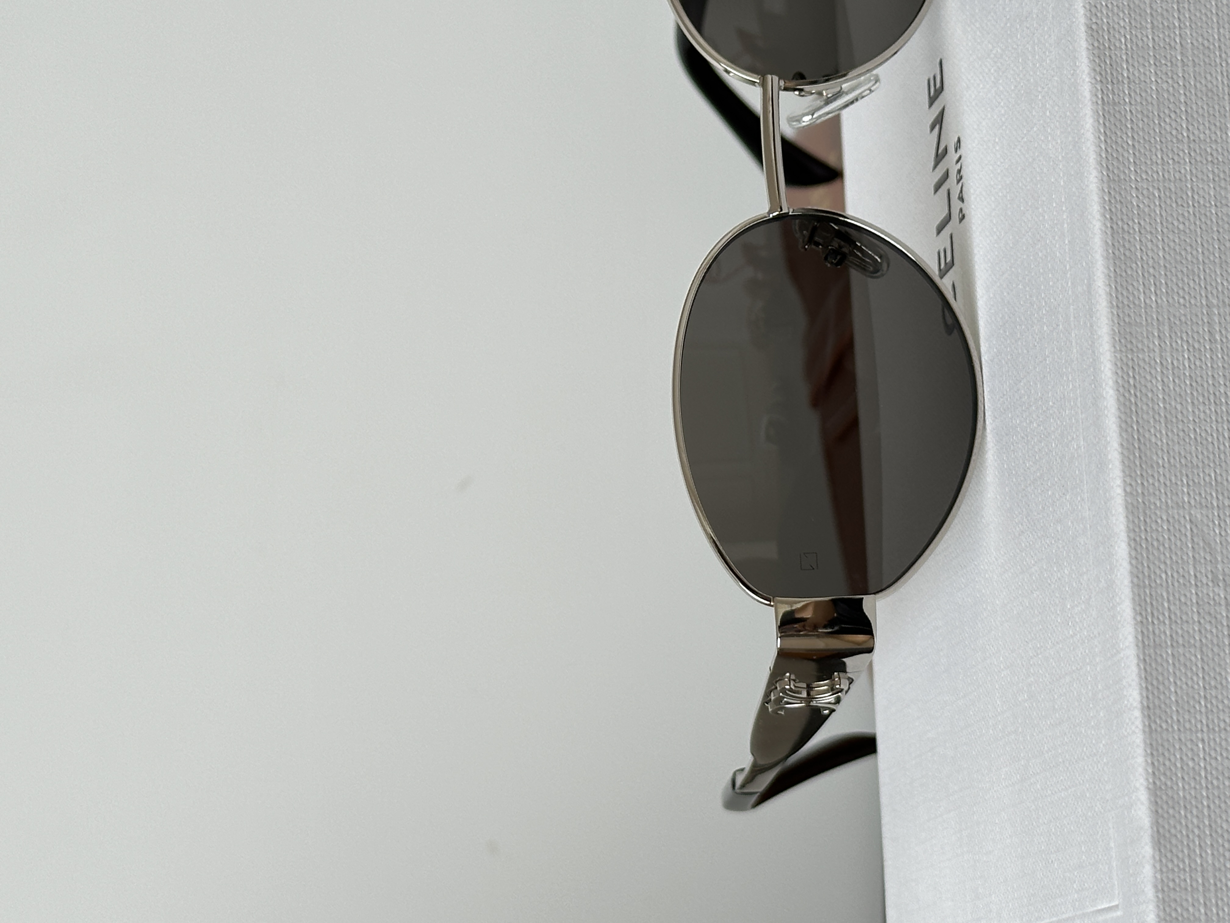 Celine  Triomphe Metal Oval Sunglasses