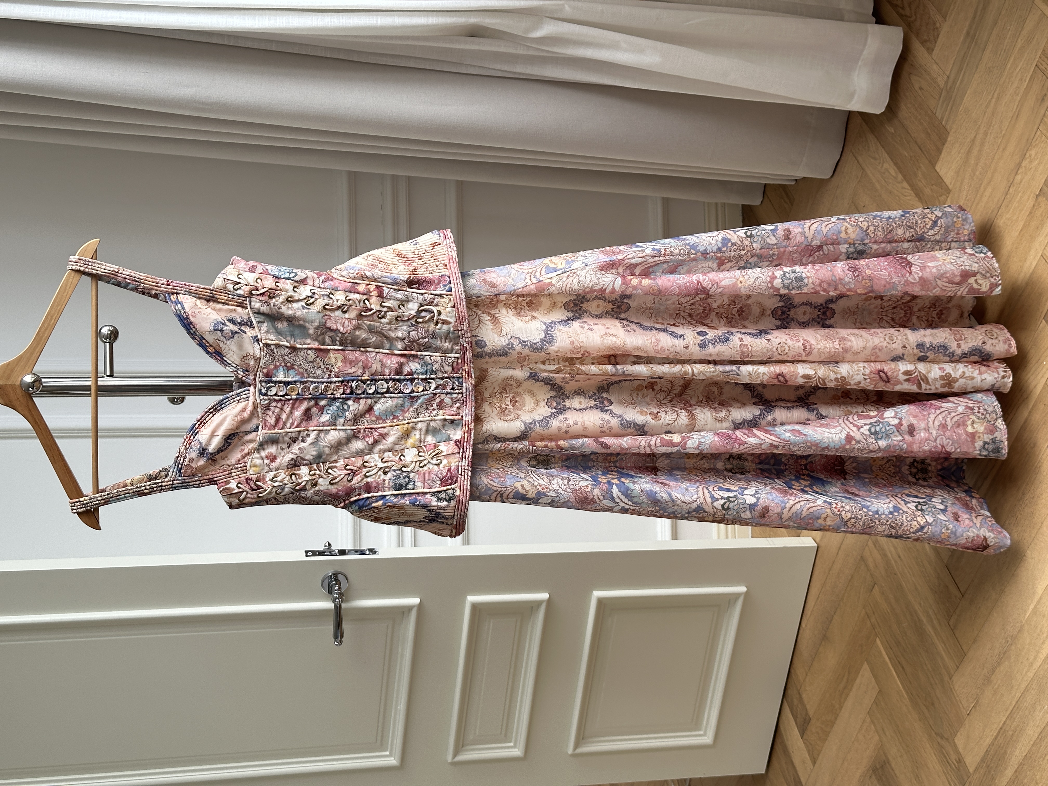 Zimmermann Rebellion Corded Printed Linen Maxi Dress (Two-Piece Set)