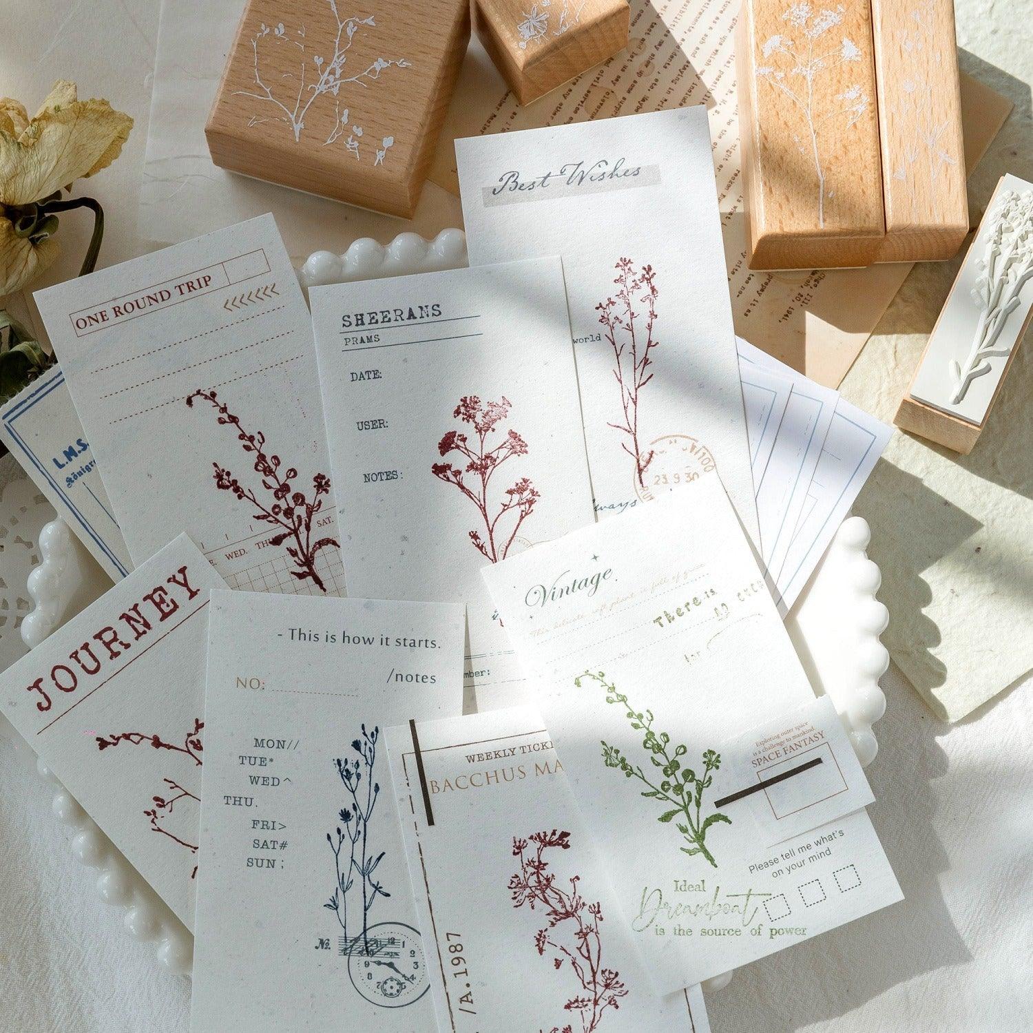 7009 Beech Wood Stamps Flowering Branch Series