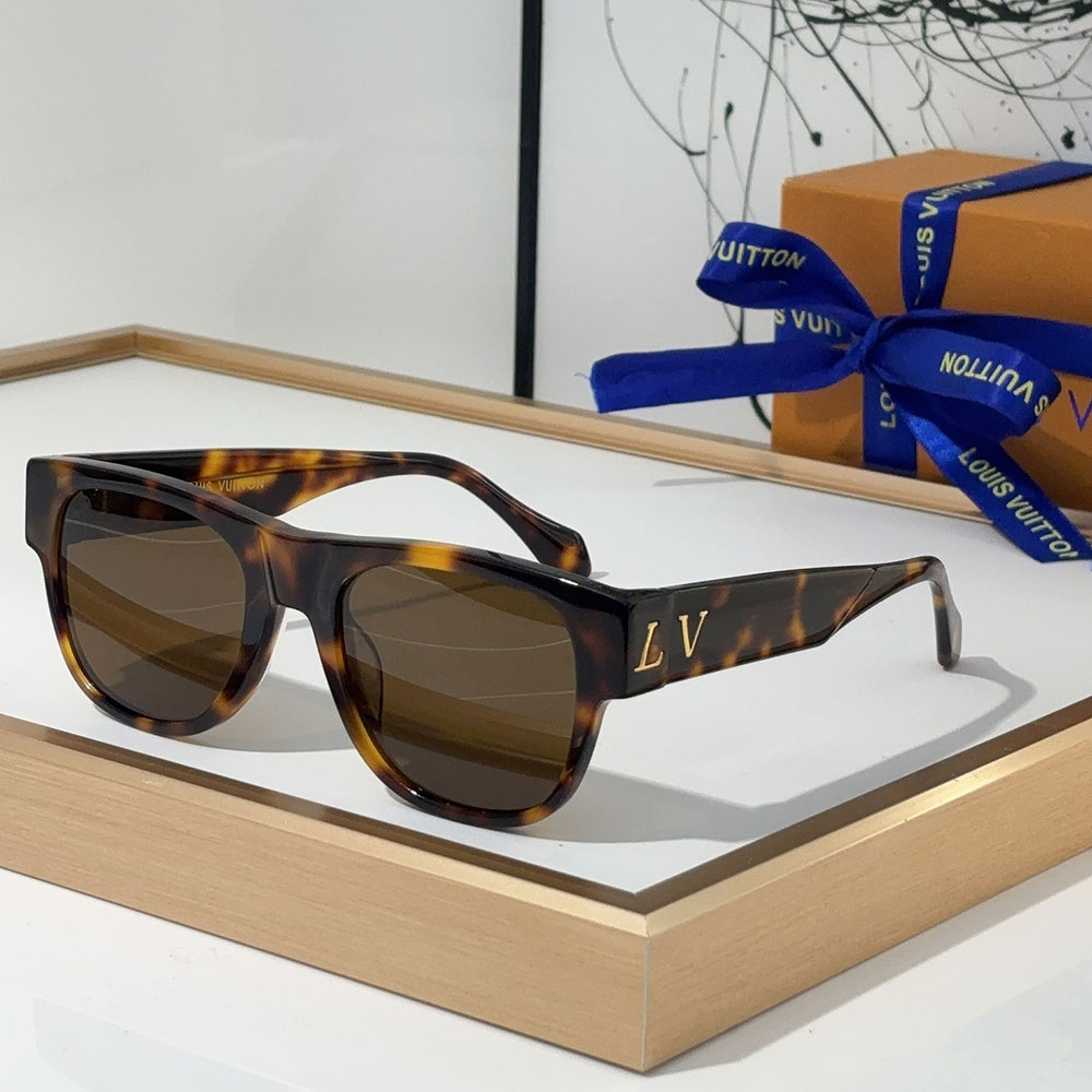 LV Mirror Leg Logo identification sunglasses Top quality