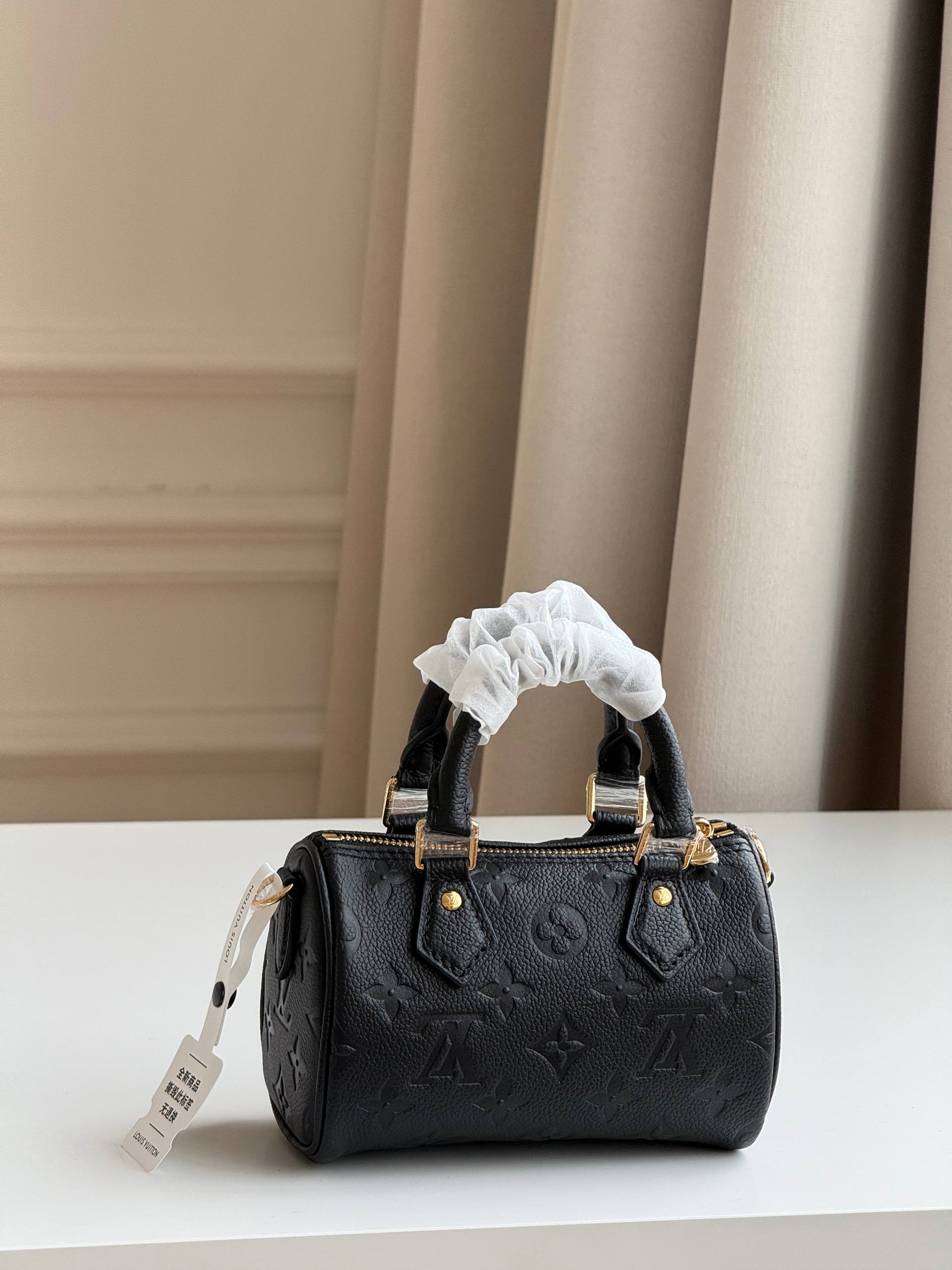 Louis Vuitton Nano Speedy Monogram Empreinte Mini Bag