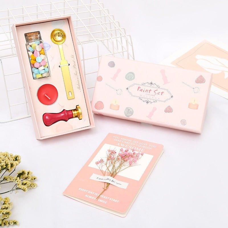 5015 Fire Lacquer Wax Stamp Set Macaron Handbook Stamps